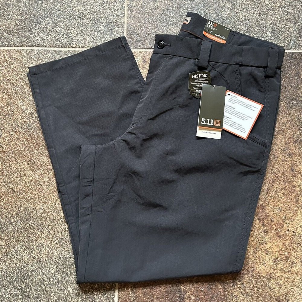 5.11 Tactical Men's Fast-Tac Urban Pants 74461 Charcoal 40 x 30 ~ NWT